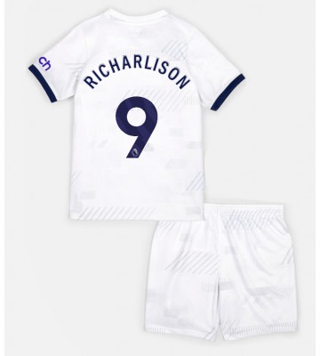 Tottenham Hotspur Richarlison #9 Replica Home Stadium Kit for Kids 2023-24 Short Sleeve (+ pants)
